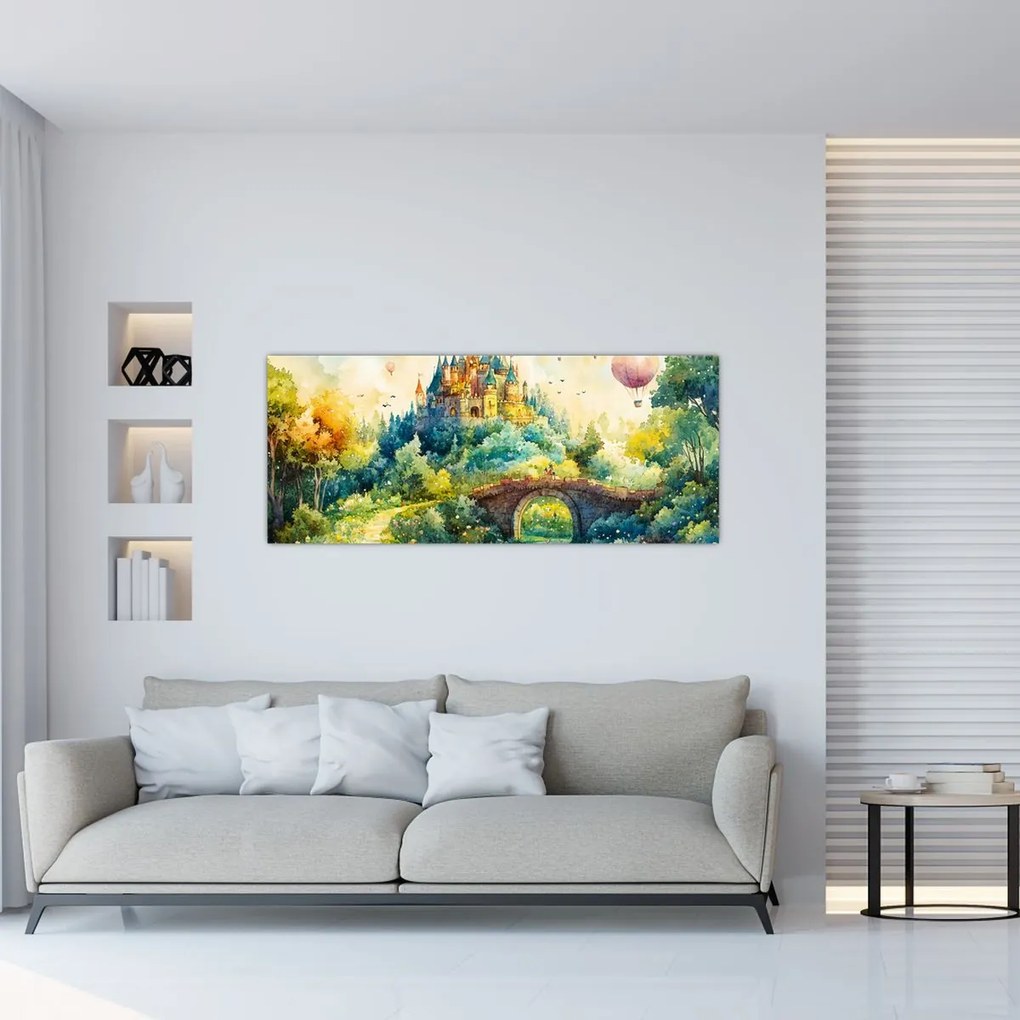 Obraz - Rozprávkový zámok (120x50 cm)