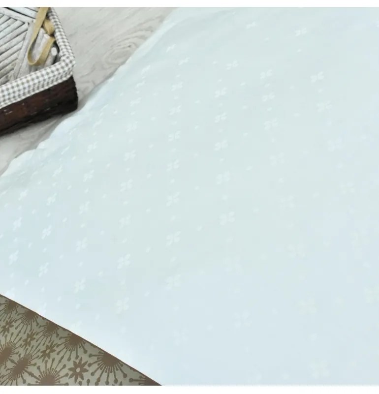 Obliečky Escala satén bielo-hnedé EMI, Štandardný set jednolôžko obsahuje 1x 140x200 + 1x 70x90