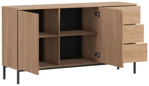 Komoda K2D3SZ Marinez MR01, Farby: čierna