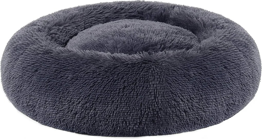 Pelech pre psa, pelech pre mačku, mäkký plyš, veľkosť S, tmavošedý