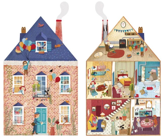 Londji Obojstranné Puzzle 36ks: Welcome to my home