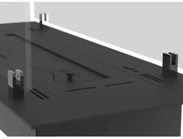 InFire - Vstavaný BIO krb 8,5x60 cm 3,5kW čierna