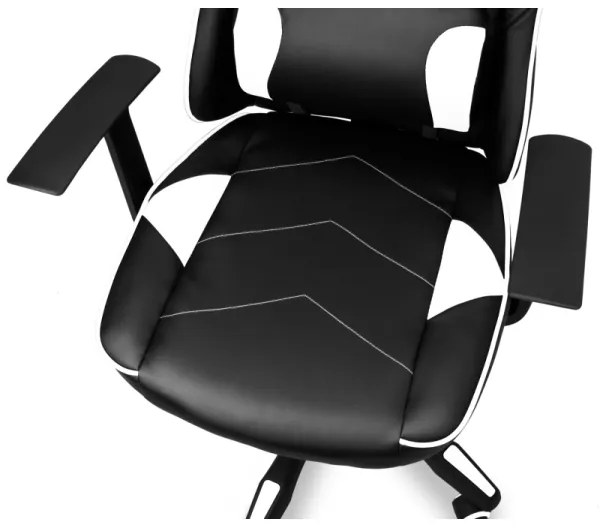 CONNECT IT CGC-0700-WH - Herná stolička LeMans Pro čierno-biela