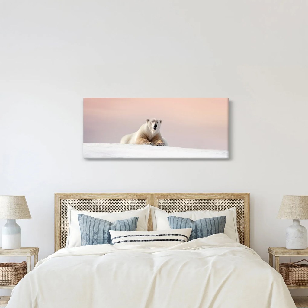 Obraz - Ľadový medveď (120x50 cm)