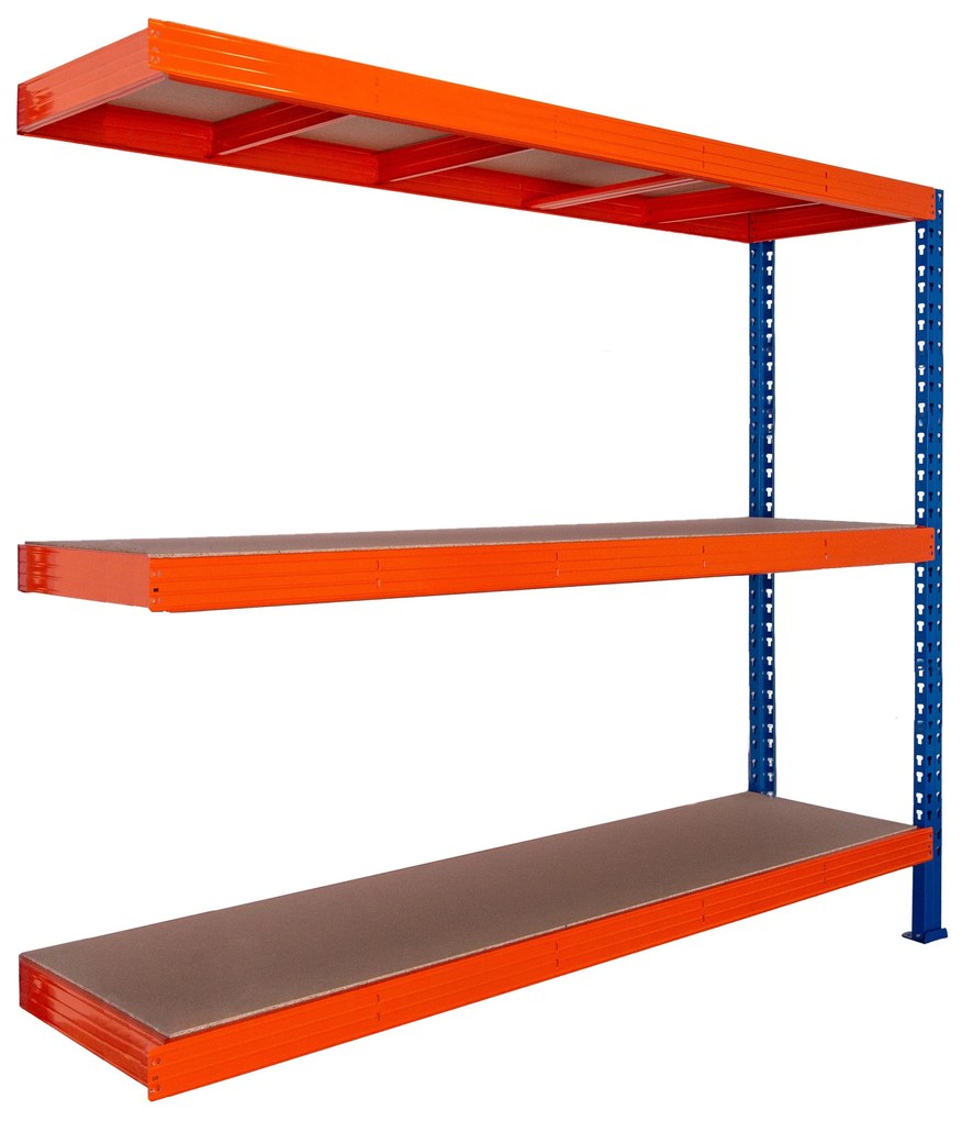 Trestles Prístavok k regálu 1800x1800x600, 3 police Farba: žltá a čierna