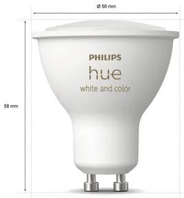 LED žiarovka Philips HUE 8719514339880 White And Color Ambiance GU10 4,3 W 230lm 2000-6500K stmievateľná - kompatibilná so SMART HOME by hornbach