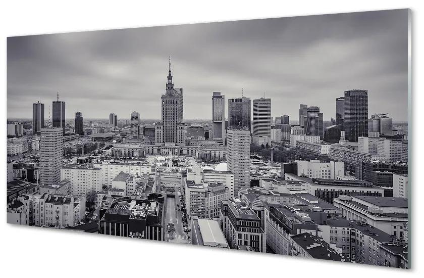 Nástenný panel  Varšava mrakodrapy panorámu 120x60 cm