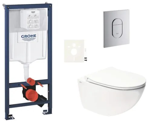 Závesný wc set do ľahkých stien / predstenová montáž SAT Infinitio SIKOGRSIN11A