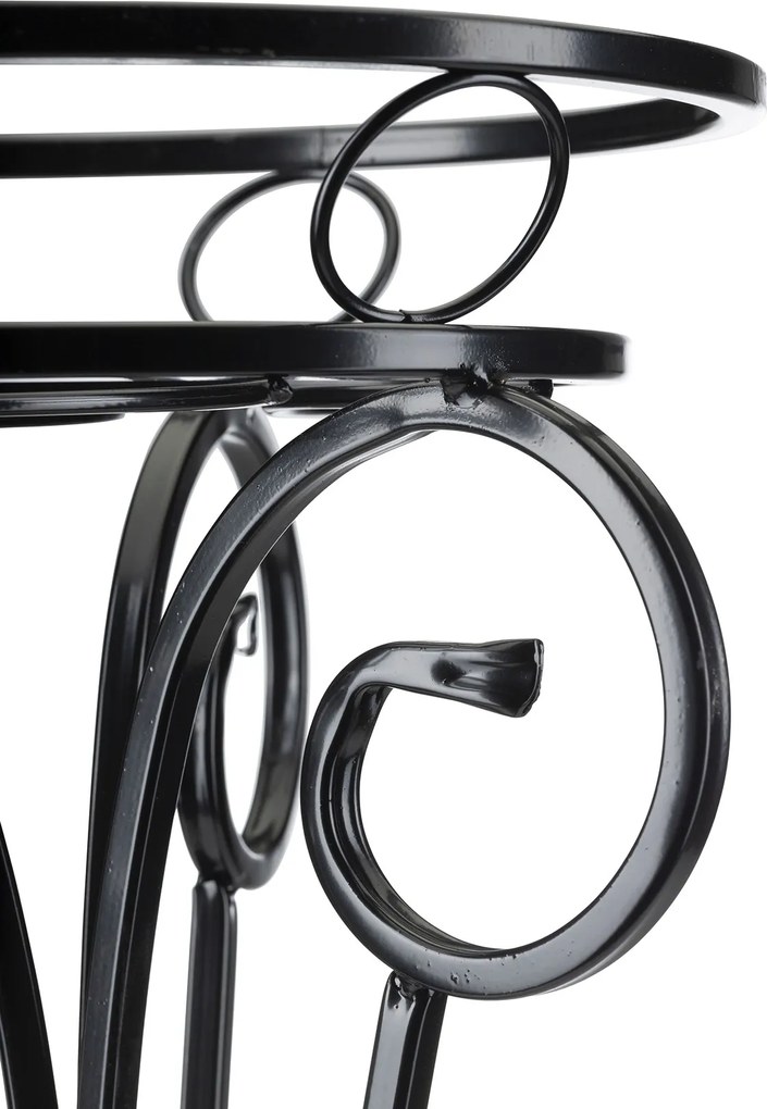 STOJAN NA KVETINÁČ SHANE 74X34 CM ČIERNA