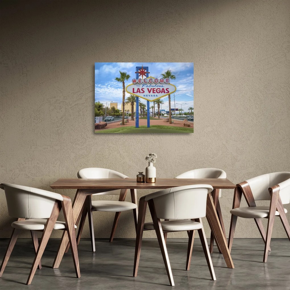 Sklenený obraz - Las Vegas (70x50 cm)