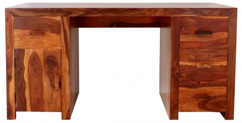 Písací stôl Kali 160x76x80 indický masív palisander Natural