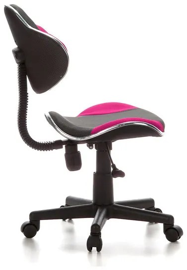 hjh OFFICE Detská otočná stolička KIDDY GTI-2 (sivá/ružová) (100293482)