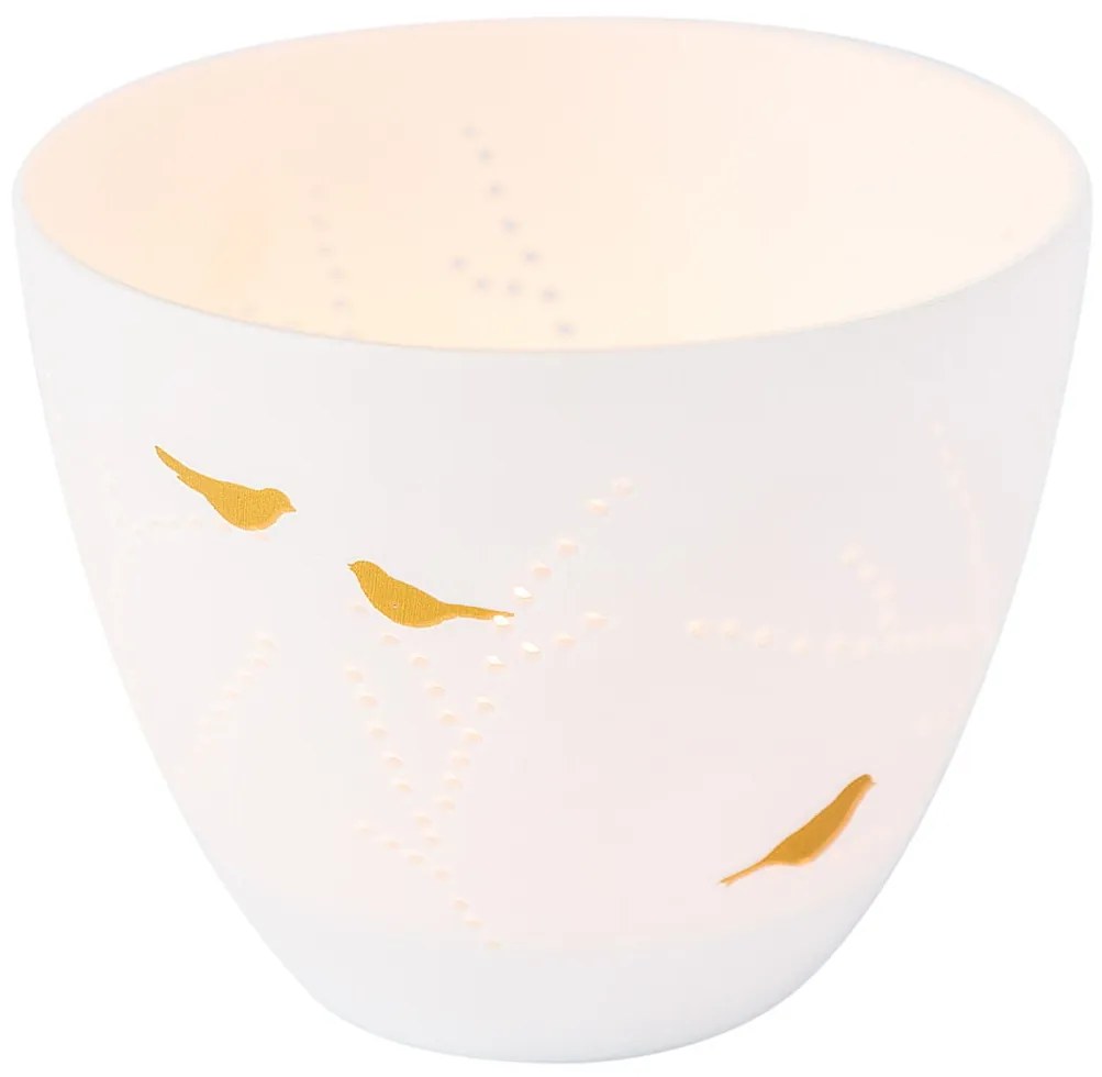 räder Porcelánový svietnik Gold Birds Small