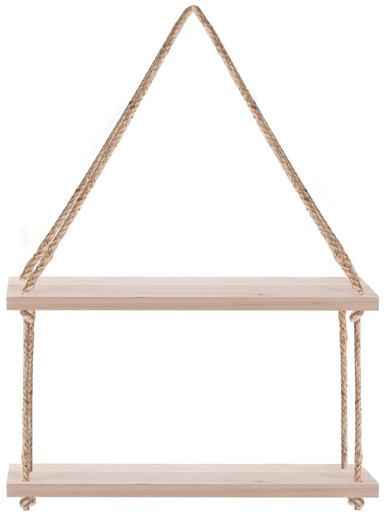 Tutumi Tutumi, závesná polica 36x60x15 cm JZWJ05, prírodné drevo, HOM-02807