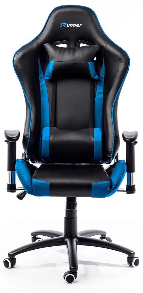 ADK Trade s.r.o. Herná stolička ADK Runner, čierna/modrá