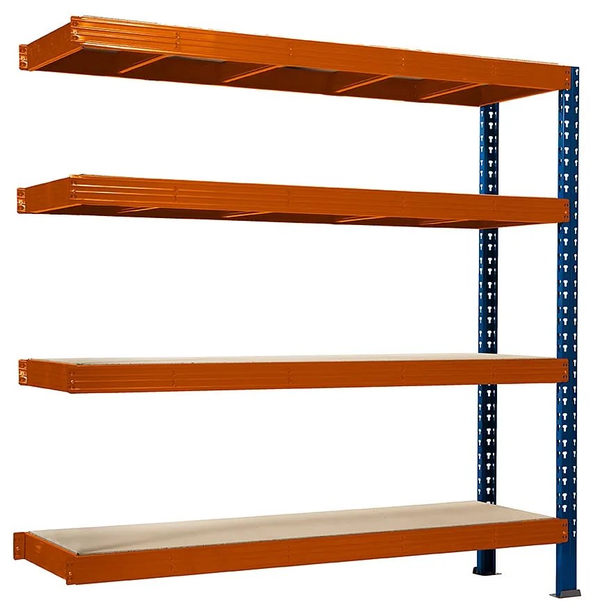 Trestles Prístavok k regálu 1800x2400x600, 4 police Farba: modrá