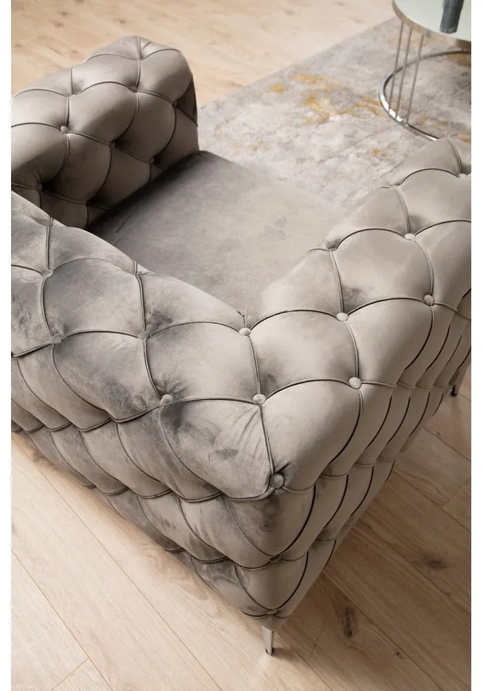 Tmavosivá zamatová pohovka 237 cm Como – Balcab Home