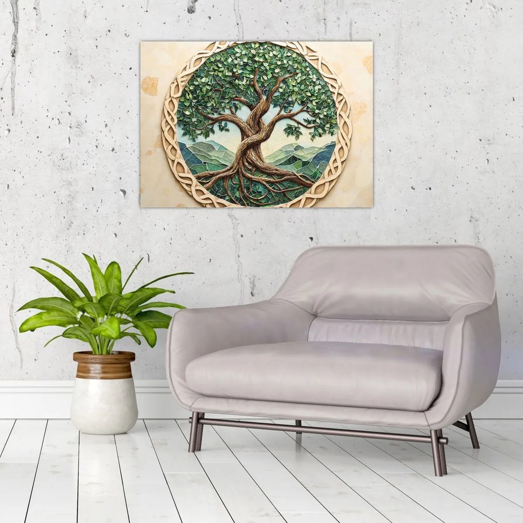 Obraz – Prepletený strom života (70x50 cm)