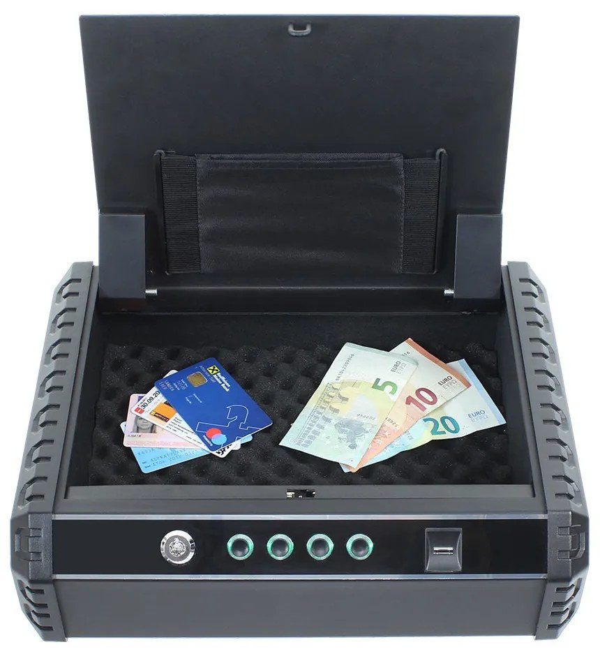 Bezpečnostná schránka na cennosti a zbrane GUNMASTER XL, 100 x 370 x 275 mm