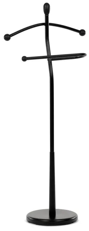 Němý sluha, výška 120 cm, masiv kaučukovník, černý, nos. 5 kg