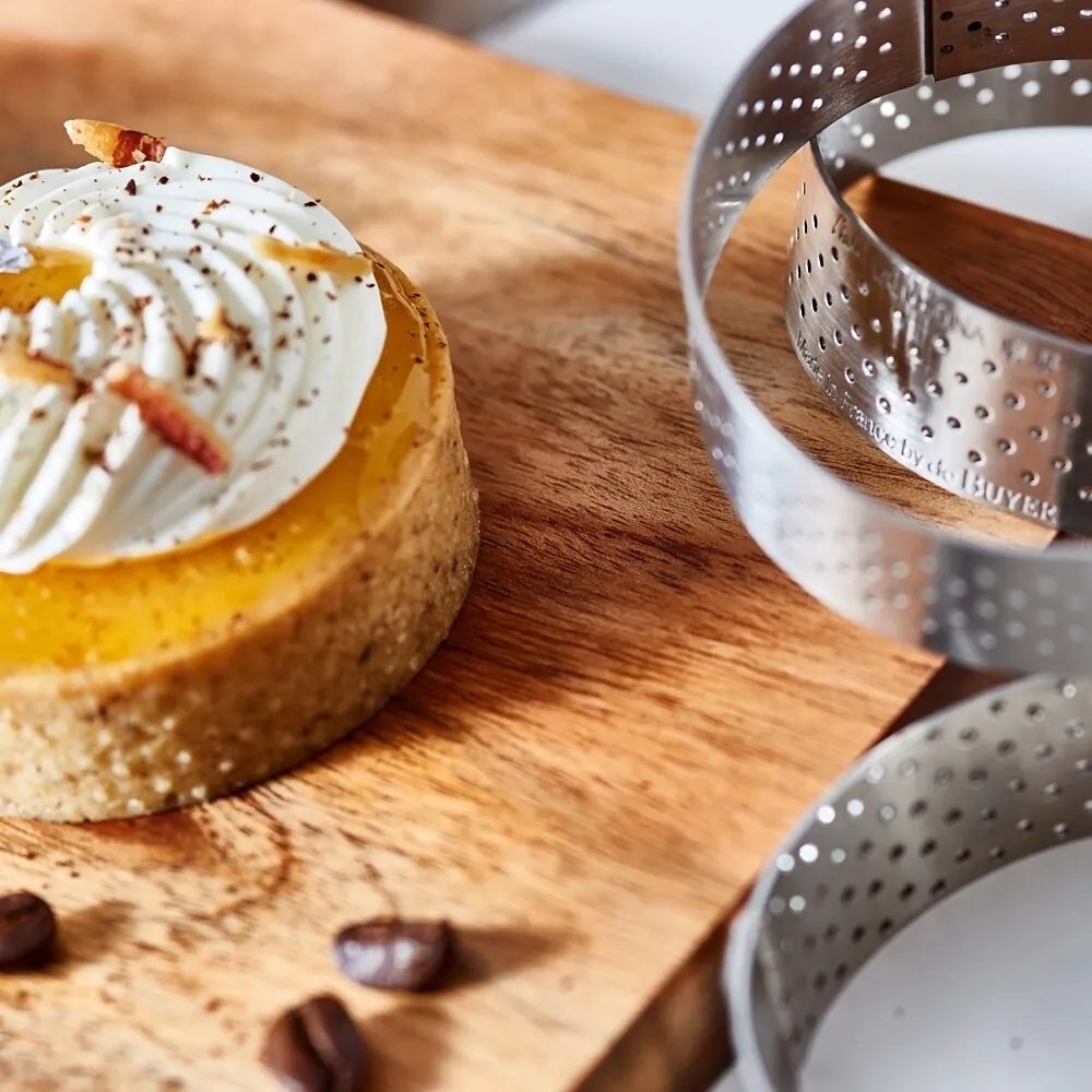 De Buyer 3098.09 Perfor. kruh. rám 24,5 cm, nehrdz. oceľ, 24,5 cm