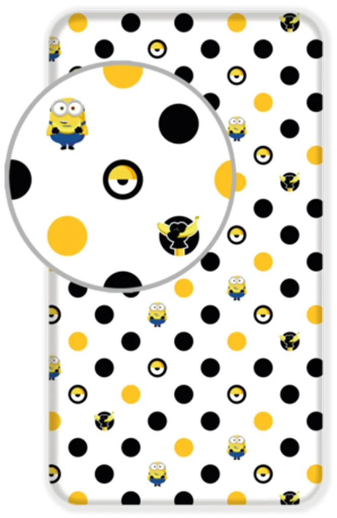Bavlnená plachta 90 × 200 cm – Mimoni 2 "Banana"
