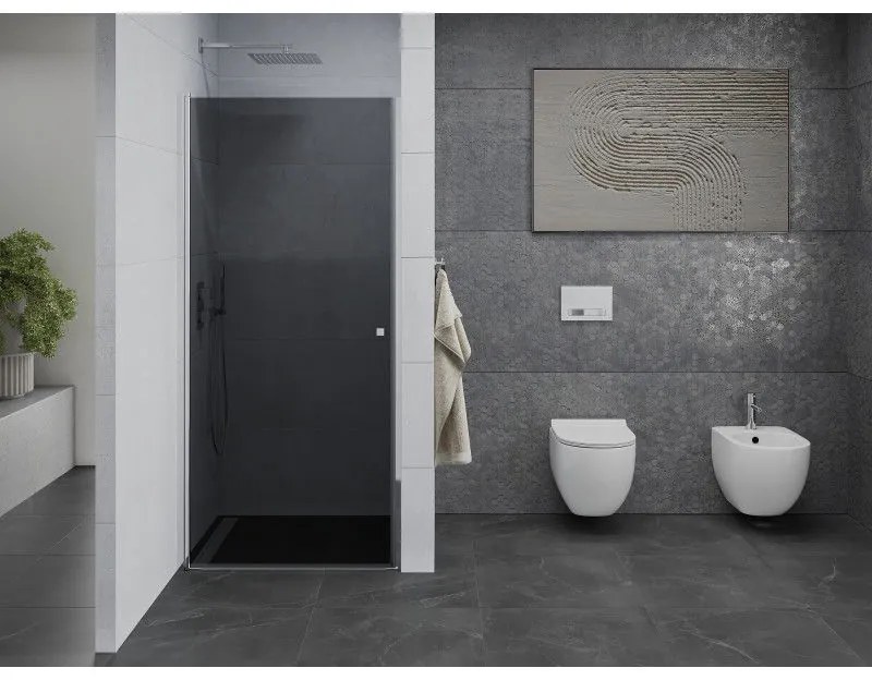 Mexen Pretoria, sprchové dvere do otvoru 70 x 190 cm, 6mm šedé sklo, chrómový profil, 852-070-000-01-40