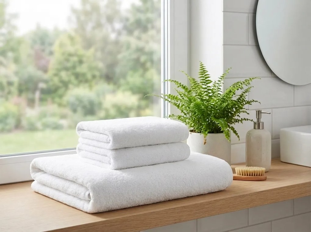 Uterák NORIELLE 50x90 cm biely, 100% bavlna