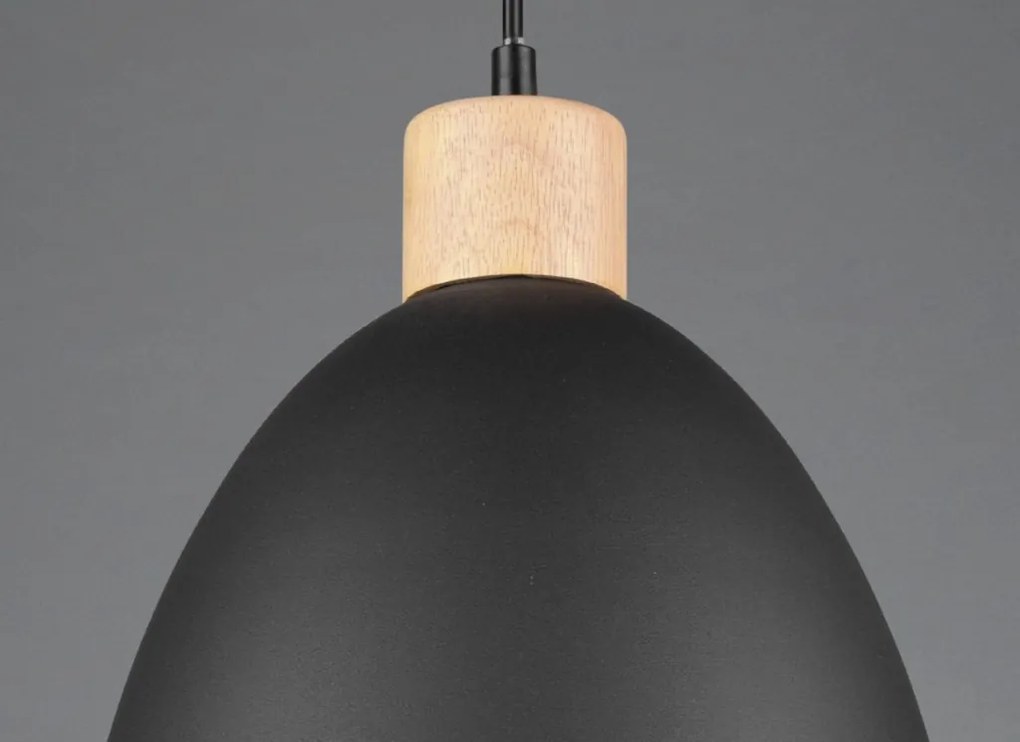 Luster Jagger 25 cm, čierny