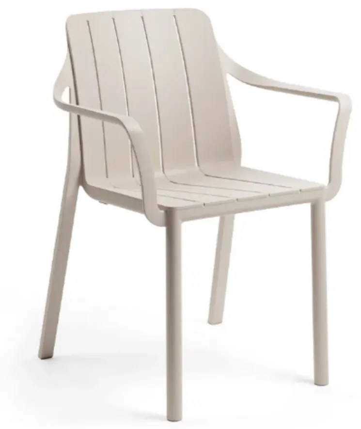 TIBERINA ARMCHAIR záhradná stolička s podrúčkami corda