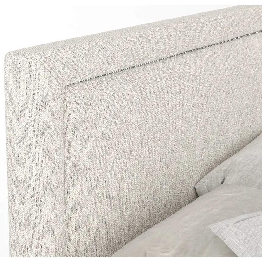 Béžová boxspring posteľ s úložným priestorom 140x200 cm Lavenda – Maison de Rêve