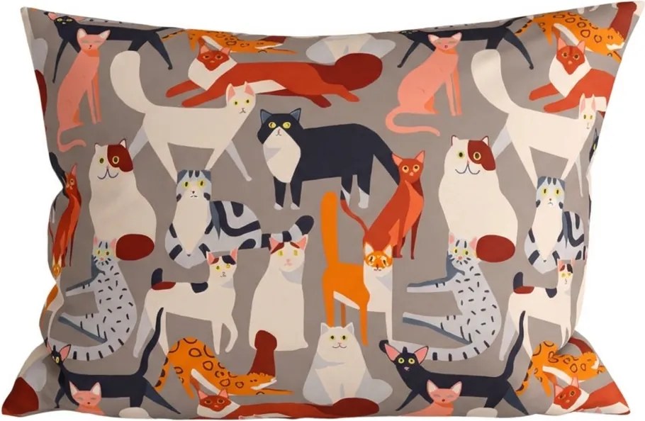 Obliečka na vankúš z mikrovlákna CATMOSPHERE 50x70 cm, farebný