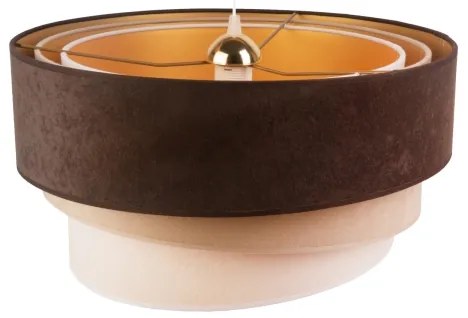 Duolla - Luster na lanku DEVON 1xE27/40W/230V pr. 45 cm hnedá/béžová