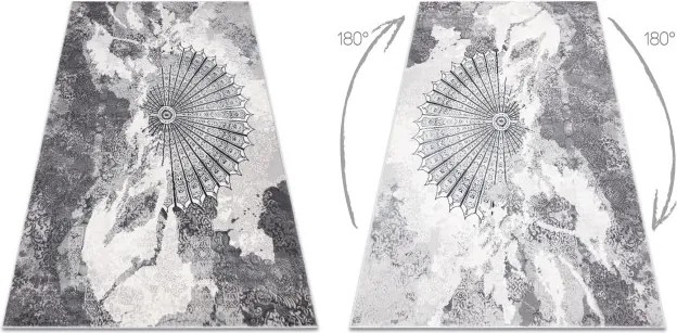 Koberec ALLURE 5715 svetlosivý / biely