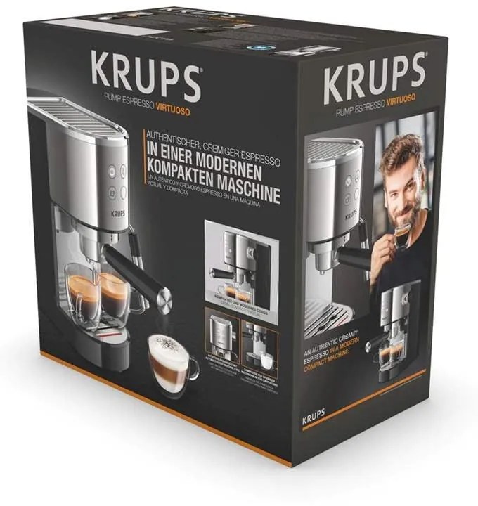 Pákový kávovar Krups Espresso Steam & Pump Virtuoso XP442C11