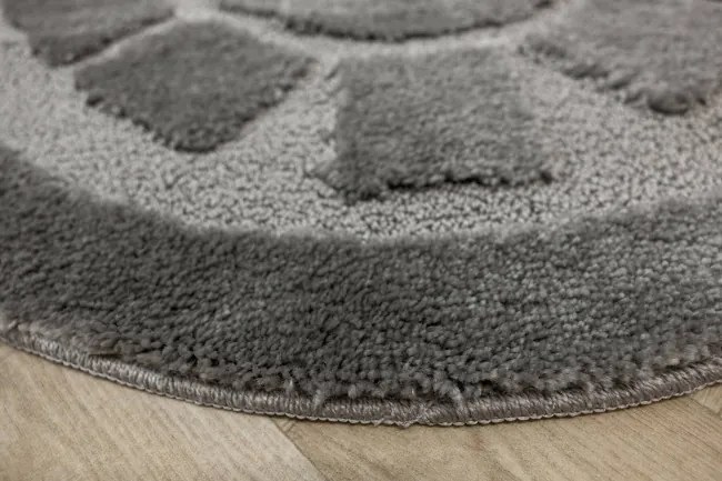 Kúpeľňový koberček Ocean sivý kruh