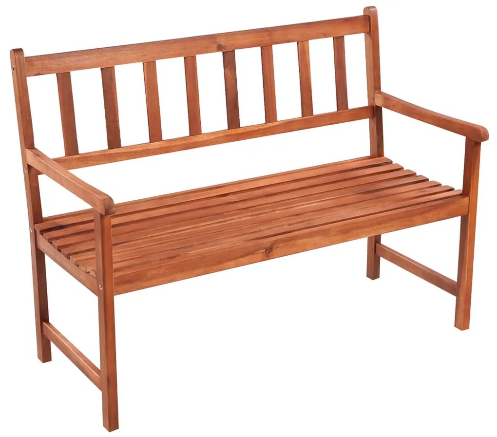 vidaXL Záhradná lavička s podložkou 120 cm, akáciový masív