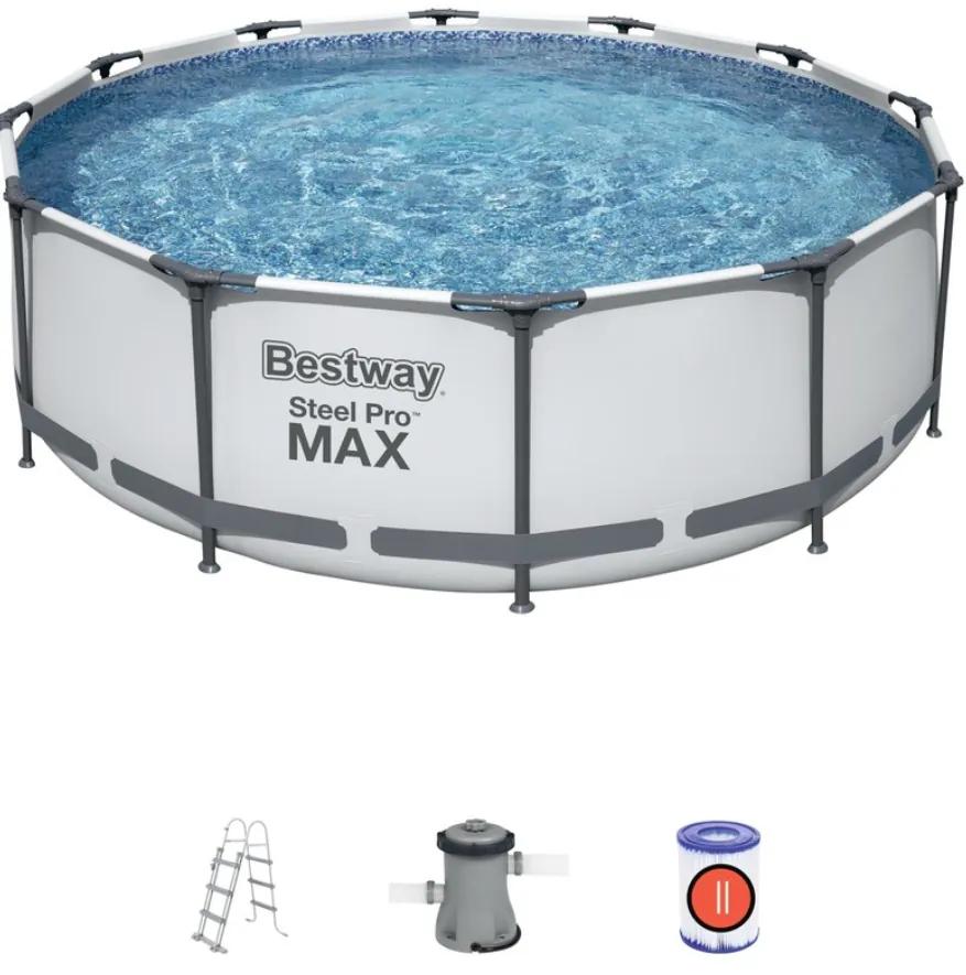 Bestway Bazén Steel Pro MAX56418 , 366x100 cm, filter, rebrík 8050003
