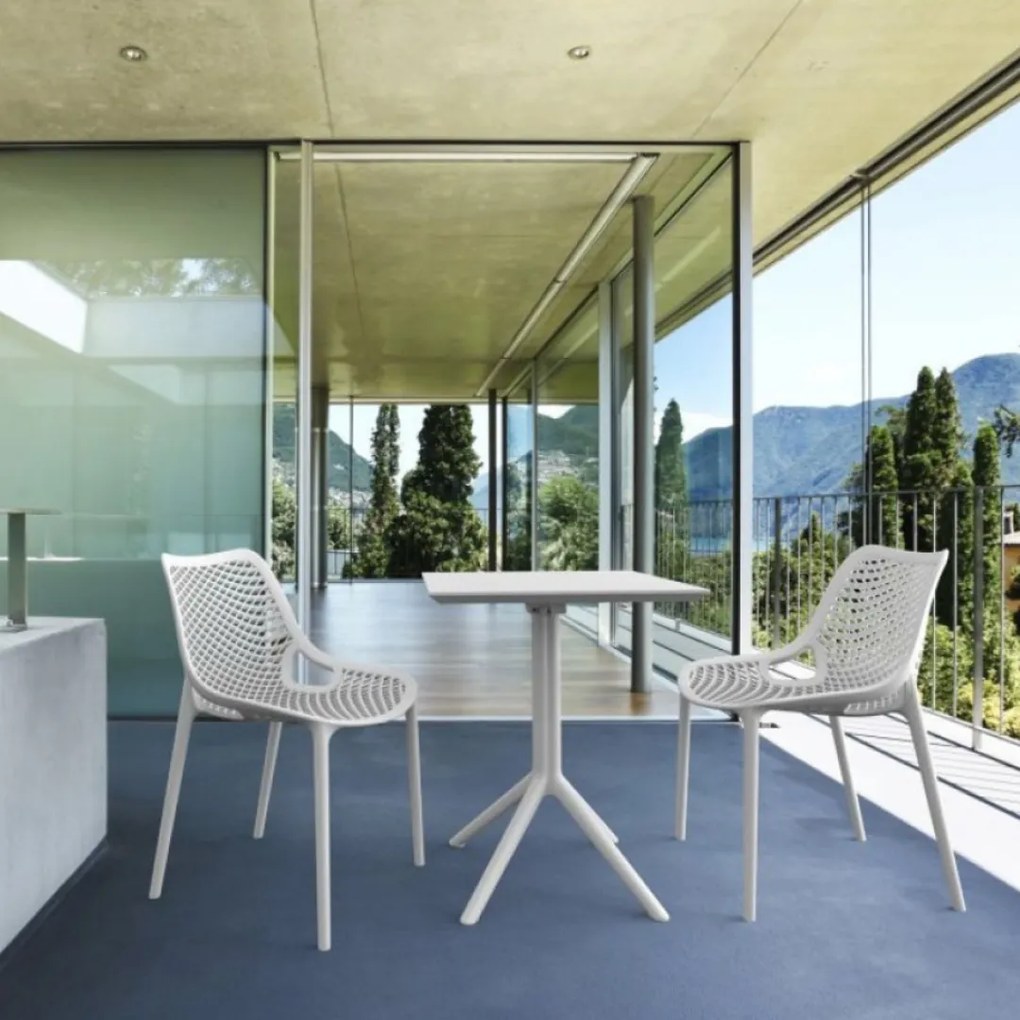 SKY FOLDING 60 sklopný záhradný stôl white