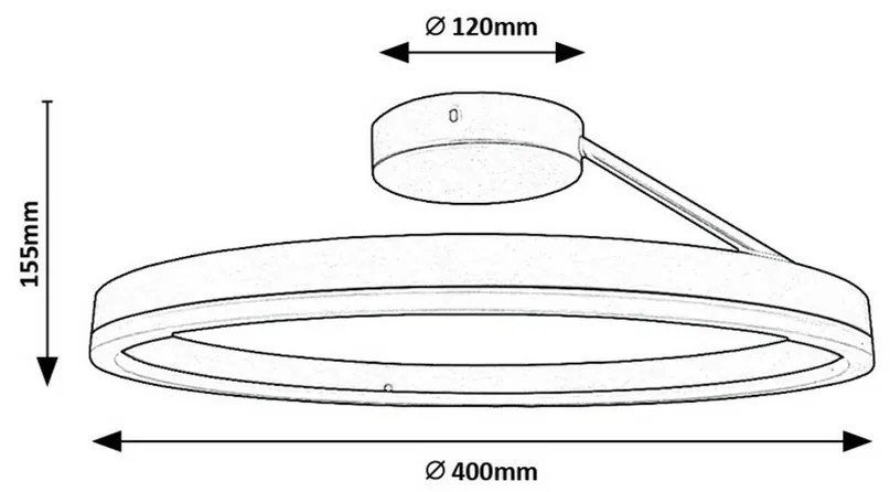 Rabalux 71302 kovové stropné LED svietidlo Isaure