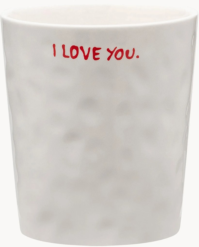 Ručne vyrobená XL šálka I Love You