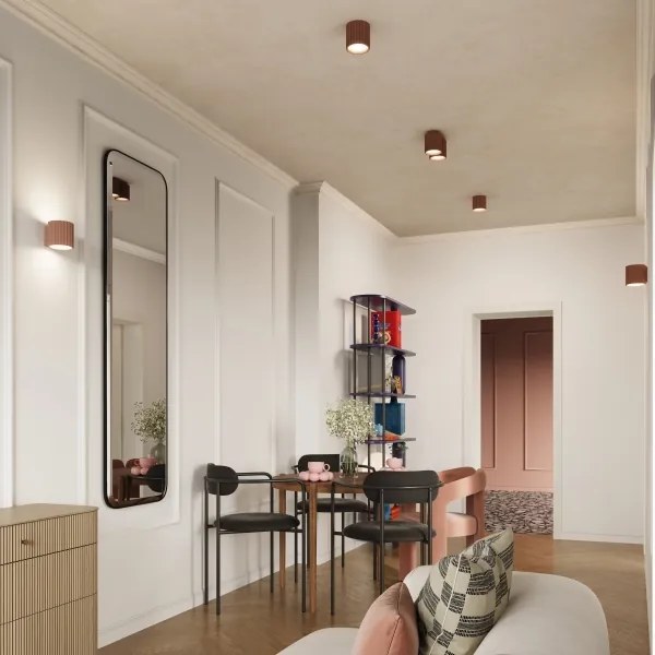 Sollux SL.1805 - Bodové svietidlo AURA 2xGU10/10W/230V hnedá