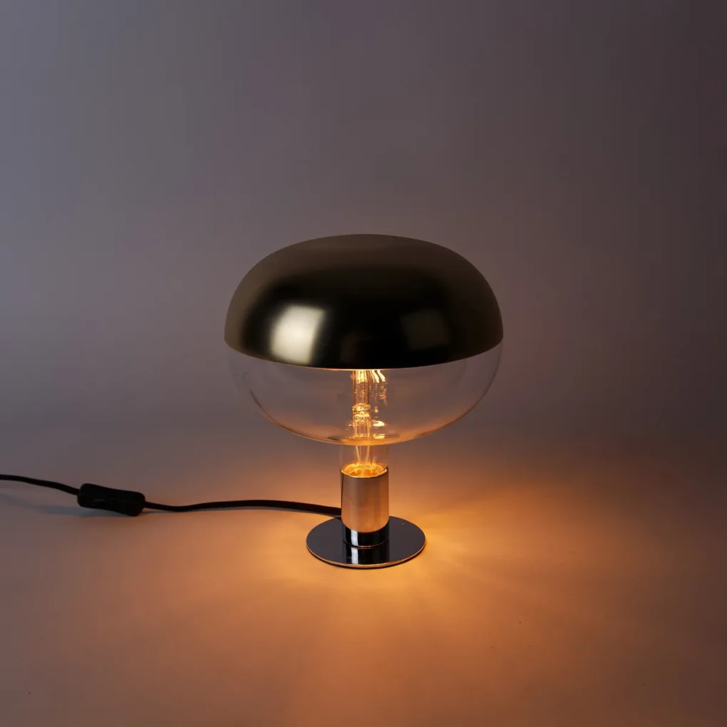 E27 Stmievateľná LED žiarovka Zrkadlo zlatá 6W 360lm 1800K