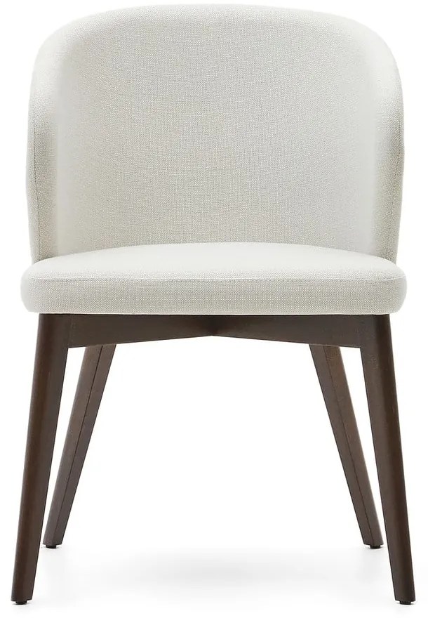 Krémovobiele čalúnené jedálenské kreslo Darice – Kave Home