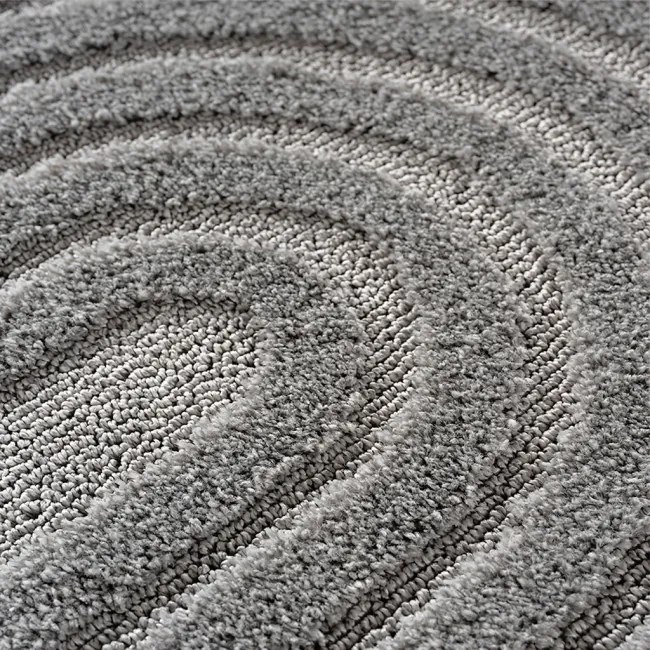 Koberec Modern ART 3D sivý kruh