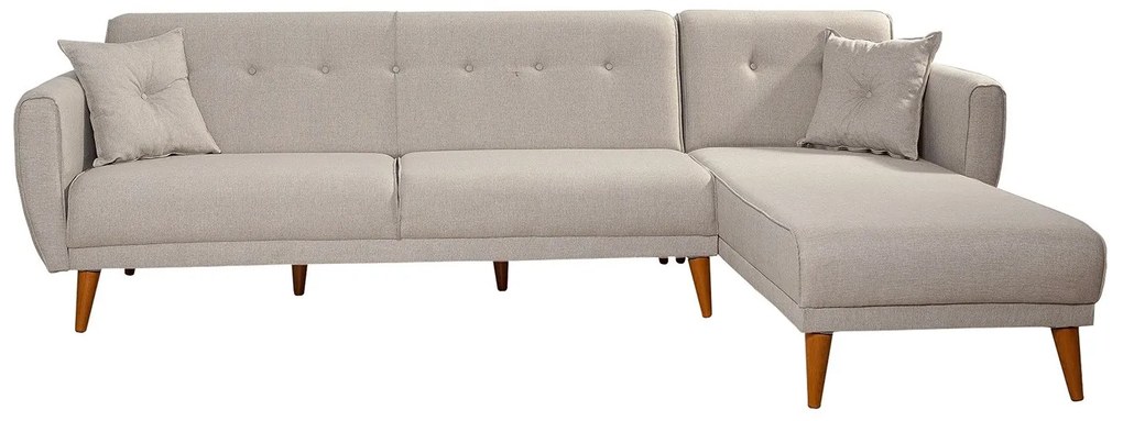 Dizajnová rozkladacia sedačka Gianetta 277 cm krémová