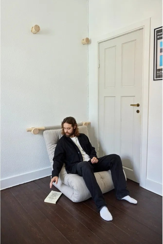 Svetlohnedé menčestrové kreslo Hooked – Karup Design