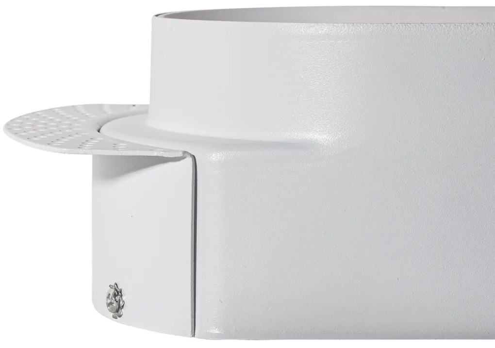 Okrúhle zapustené bodové svetlo biele GU10 50 mm 2-svetlo - Hubs