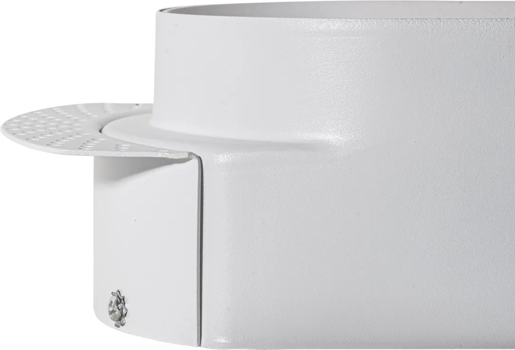 Sada 6 okrúhlych zapustených bodových svetiel bielych GU10 50mm 2-svetlo - Hubs