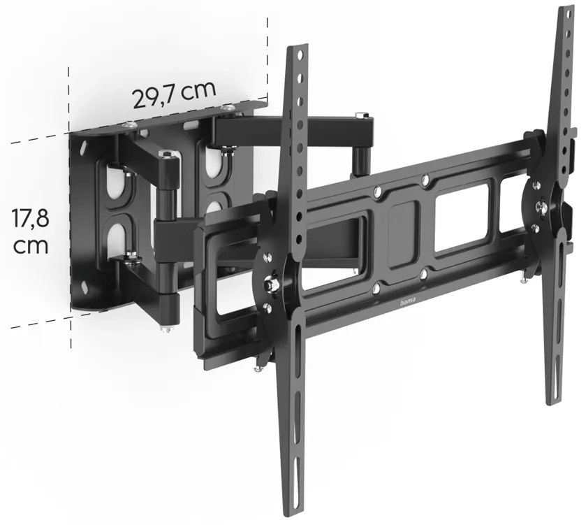 Hama nástenný držiak TV, pohyblivý (dvojité ramená), 600x400 220831